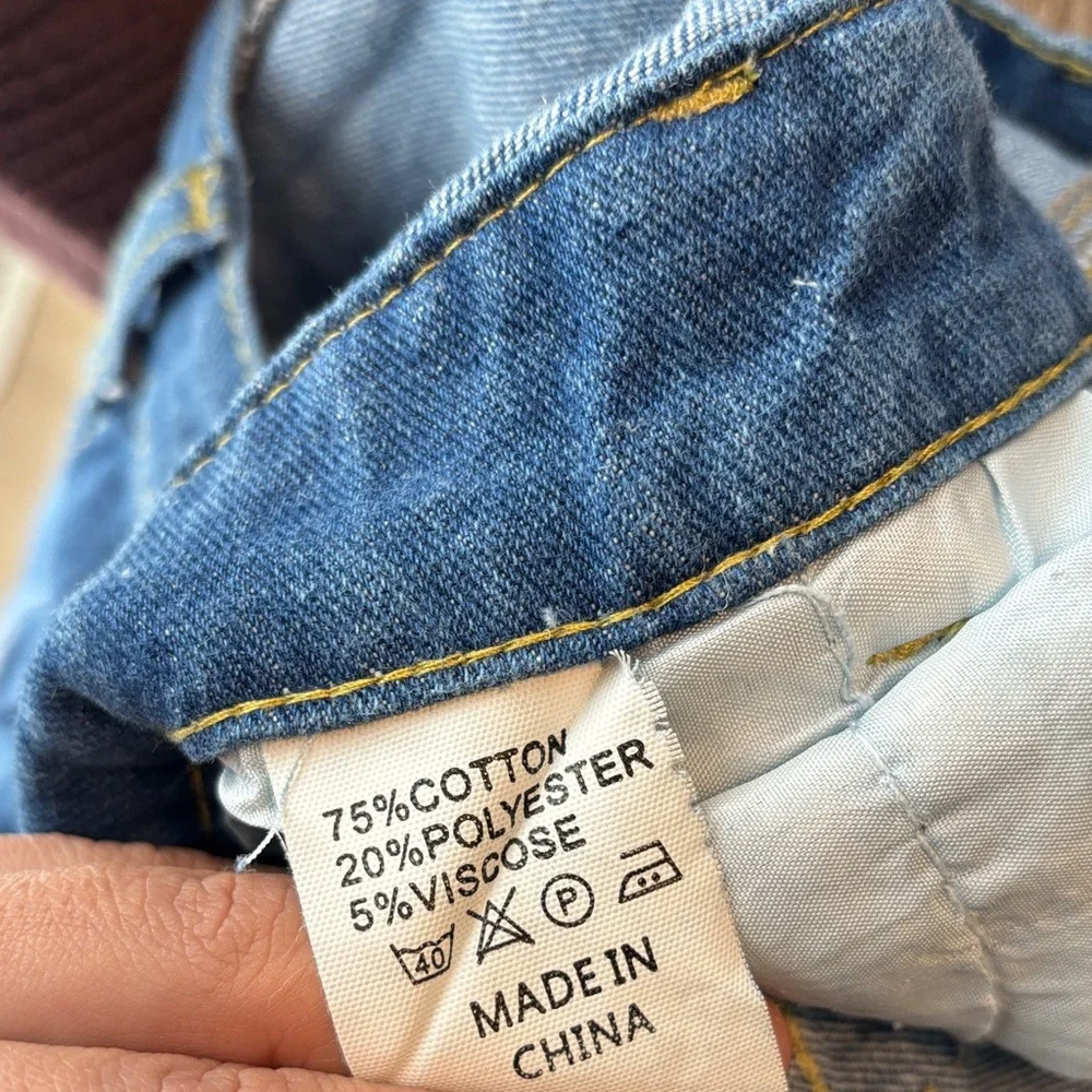 Loragal Denim Cargo Jumpsuit Strapless Wide Leg Y2K Utility NWT - Picture 10 of 16